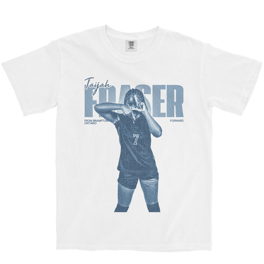 TAIJAH FRASER VINTAGE WHITE TEE