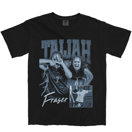 TAIJAH FRASER GRAPHIC BLACK TEE