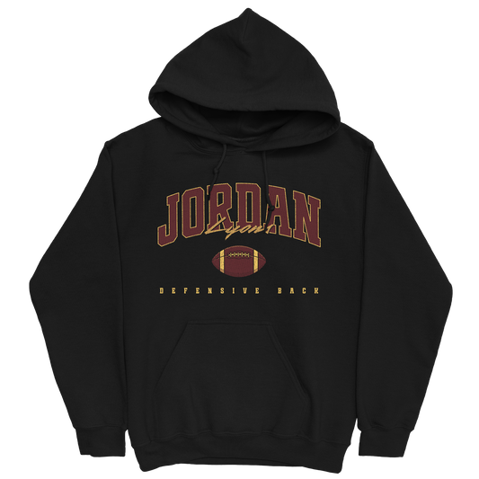 JORDAN LYONS FOOTBALL BLACK HOODIE