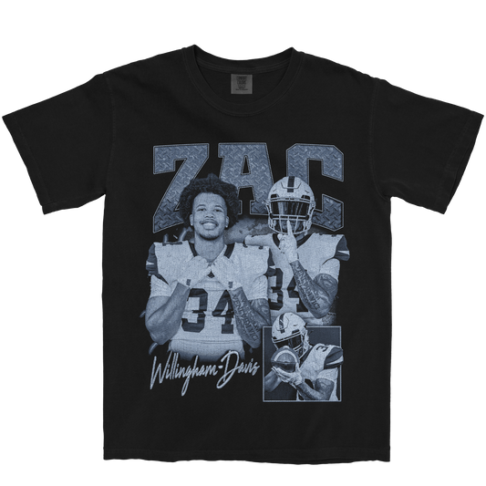 ZAC WILLINGHAM-DAVIS GRAPHIC BLACK TEE