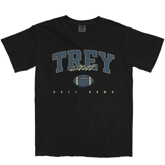 TREY STOTT FOOTBALL BLACK TEE