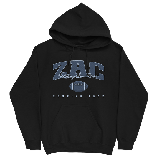 ZAC WILLINGHAM-DAVIS FOOTBALL BLACK HOODIE