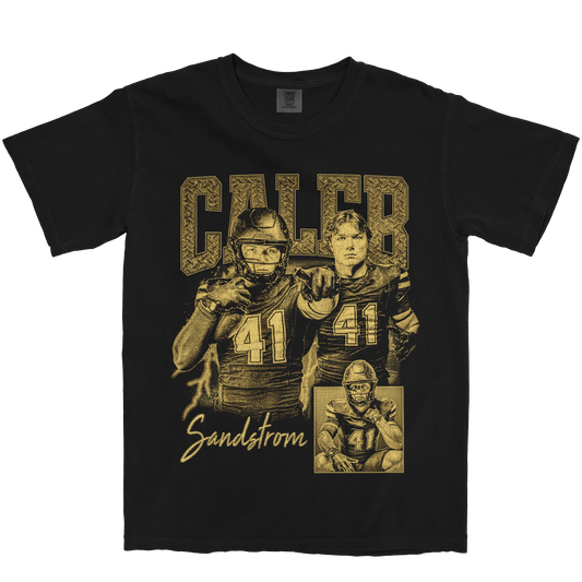 CALEB SANDSTROM GRAPHIC BLACK TEE