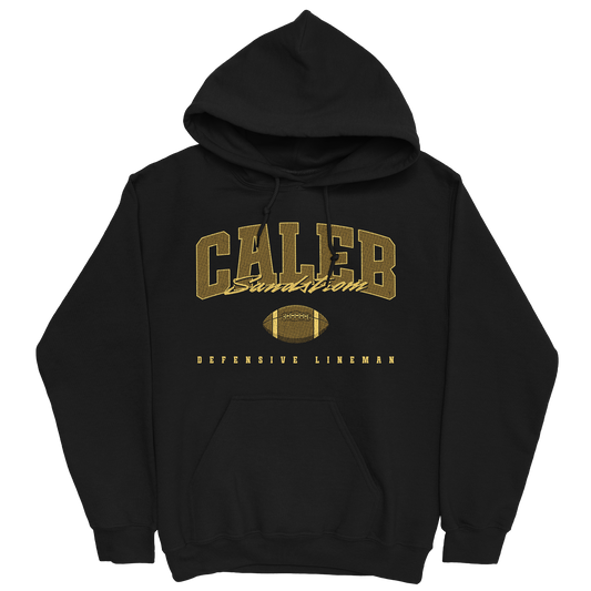 CALEB SANDSTROM FOOTBALL BLACK HOODIE