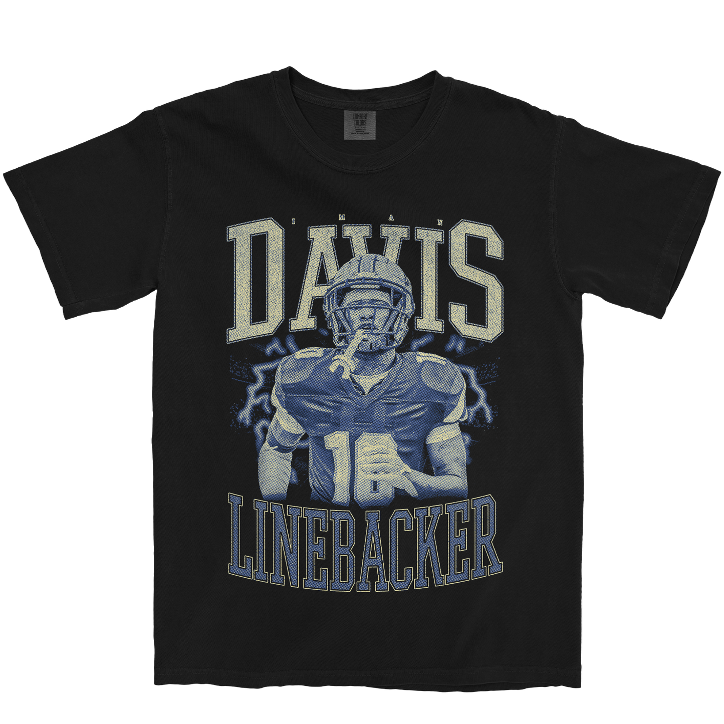 IMAN DAVIS VINTAGE BLACK TEE