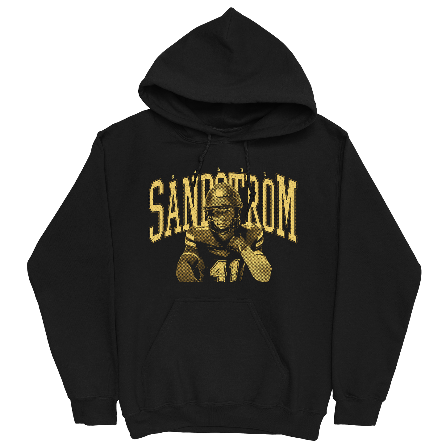 CALEB SANDSTROM VINTAGE BLACK HOODIE