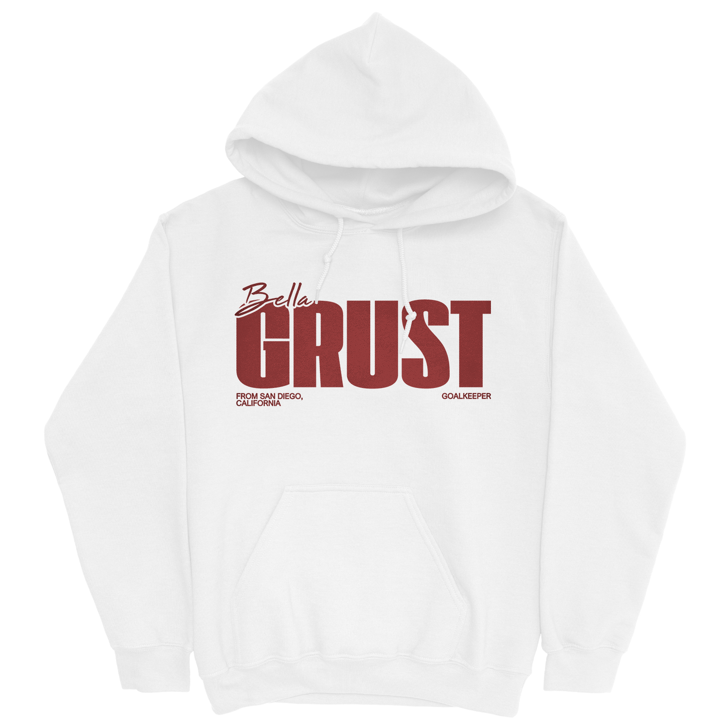 BELLA GRUST CLASSIC WHITE HOODIE