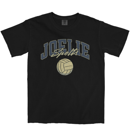 JOELIE SPELTS VOLLEYBALL BLACK TEE
