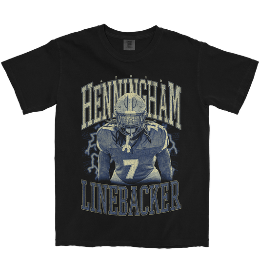 AYDIN HENNINGHAM VINTAGE BLACK TEE