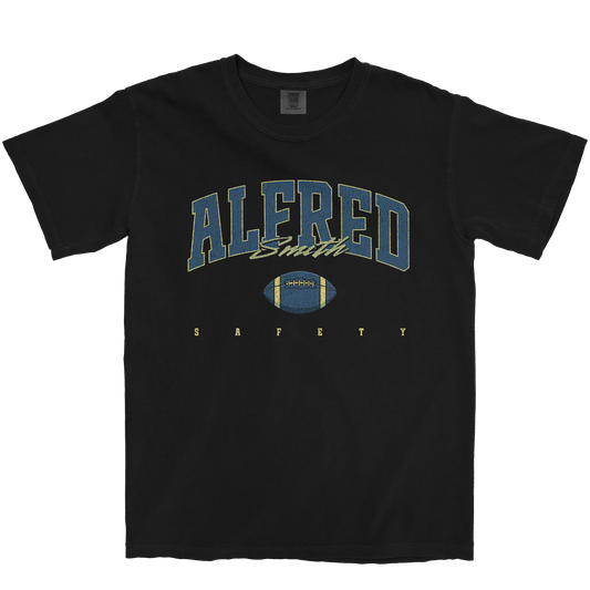 ALFRED SMITH FOOTBALL BLACK TEE