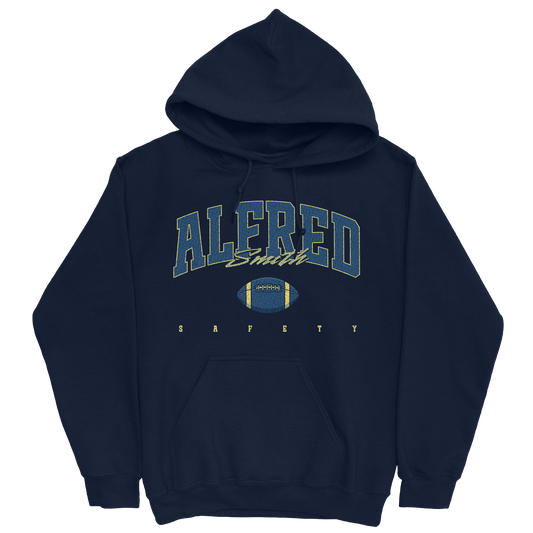 ALFRED SMITH FOOTBALL NAVY HOODIE