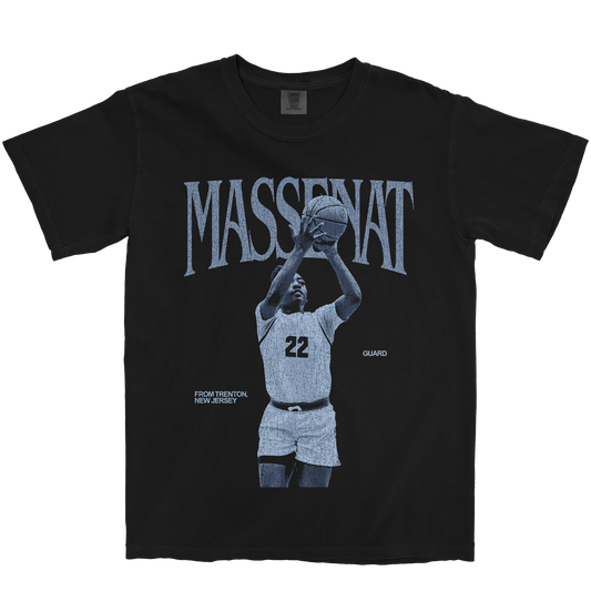LEIANYA MASSENAT VINTAGE BLACK TEE