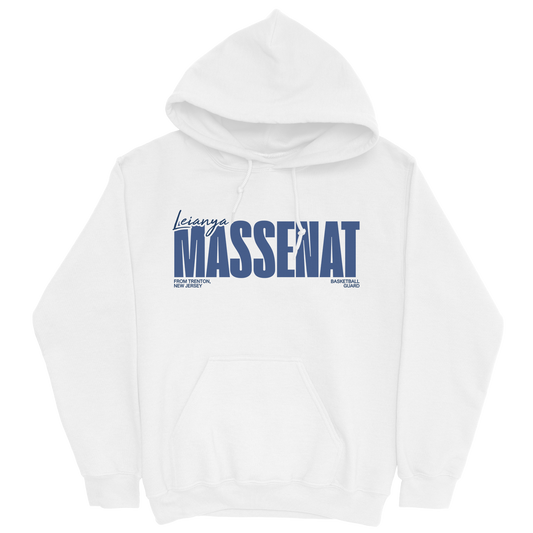 LEIANYA MASSENAT CLASSIC WHITE HOODIE