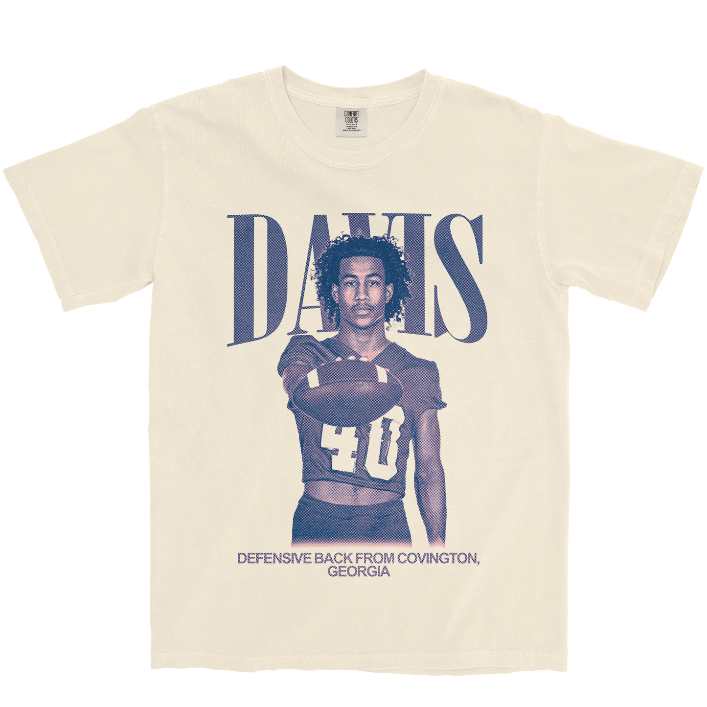 ELIJAH DAVIS VINTAGE IVORY TEE