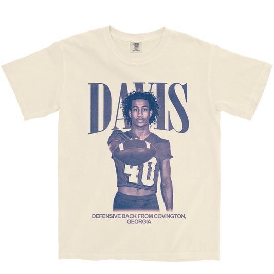 ELIJAH DAVIS VINTAGE IVORY TEE