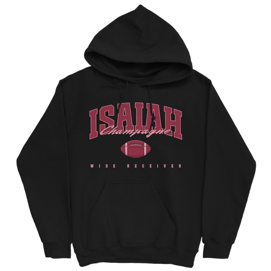 ISAIAH CHAMPAGNE FOOTBALL BLACK HOODIE