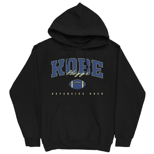 KOBE HEGGS FOOTBALL BLACK HOODIE