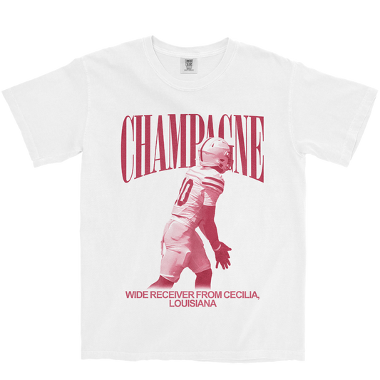 ISAIAH CHAMPAGNE VINTAGE WHITE TEE