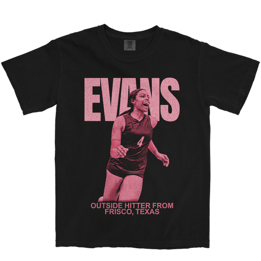 FINLEY EVANS VINTAGE BLACK TEE