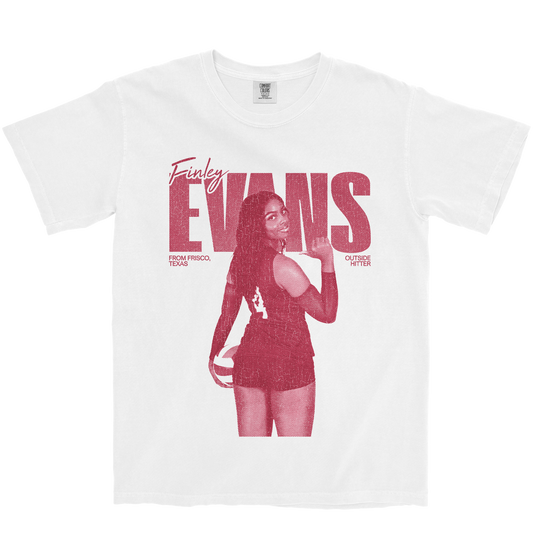 FINLEY EVANS VINTAGE WHITE TEE