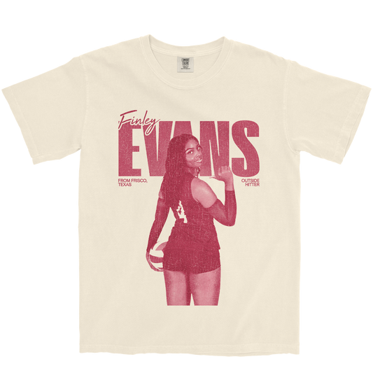 FINLEY EVANS VINTAGE IVORY TEE