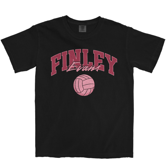 FINLEY EVANS VOLLEYBALL BLACK TEE