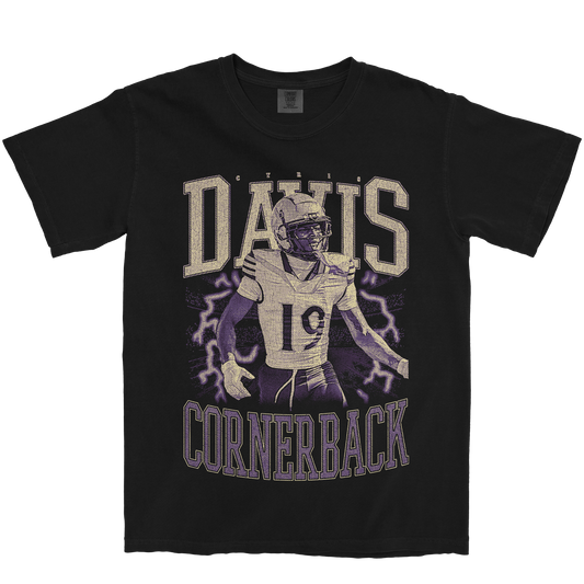 CYRIS DAVIS VINTAGE BLACK TEE