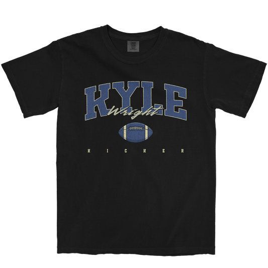 KYLE WRIGHT FOOTBALL BLACK TEE
