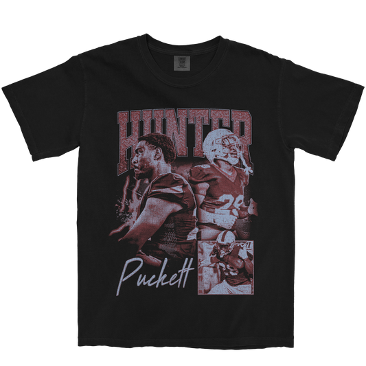 HUNTER PUCKETT GRAPHIC BLACK TEE