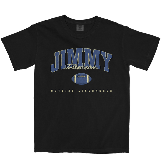 JIMMY DAWSON FOOTBALL BLACK TEE