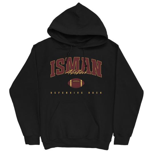 ISMAN ALSTON FOOTBALL BLACK HOODIE