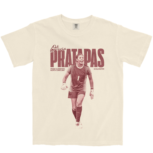 OLIVIA PRATAPAS VINTAGE IVORY TEE