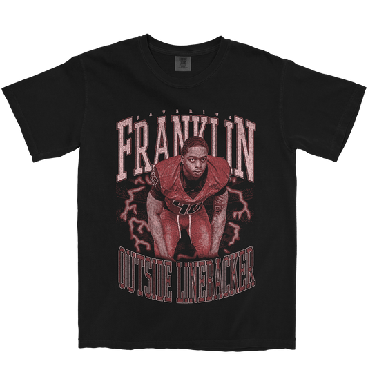JAVERIUS FRANKLIN VINTAGE BLACK TEE