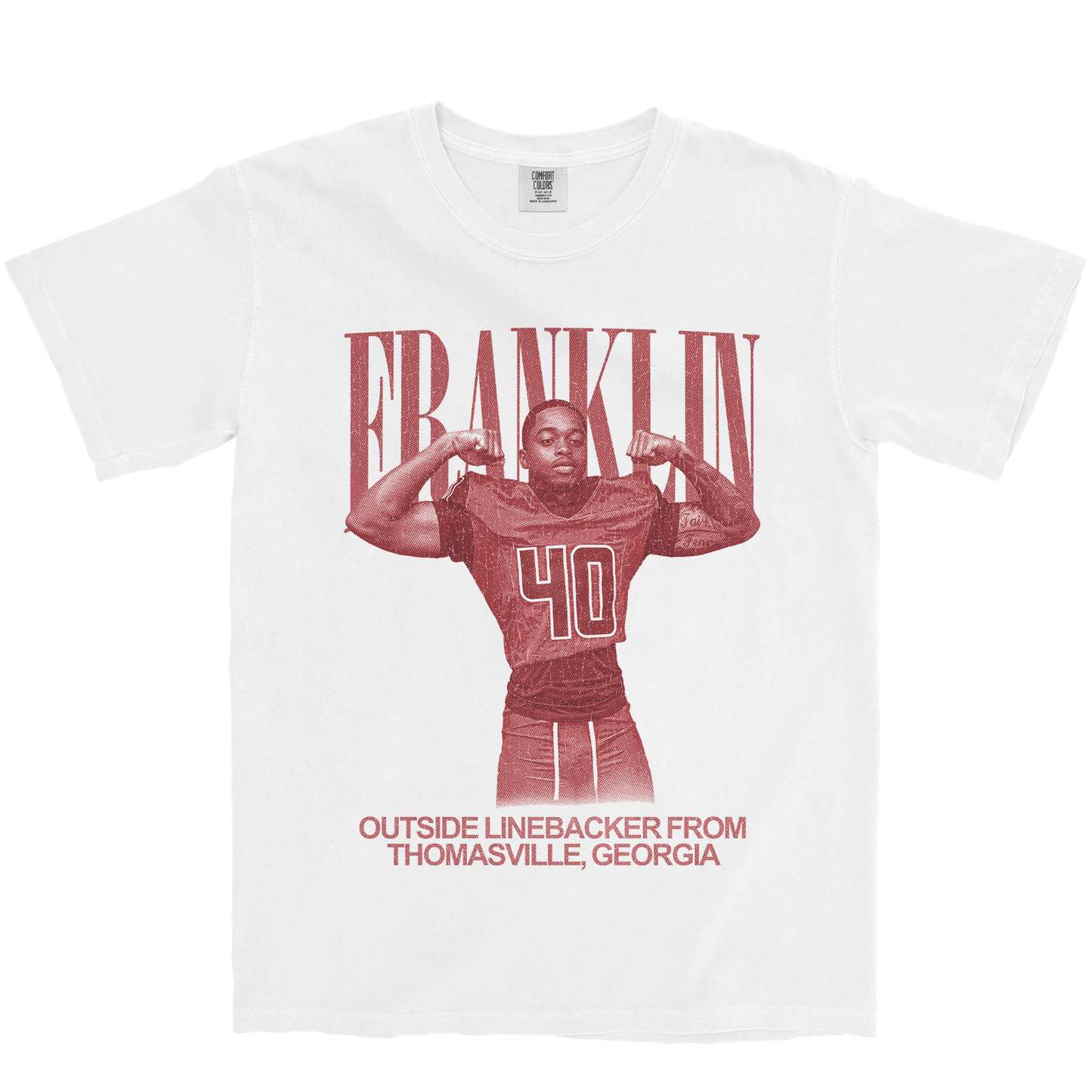 JAVERIUS FRANKLIN VINTAGE WHITE TEE