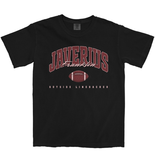 JAVERIUS FRANKLIN FOOTBALL BLACK TEE