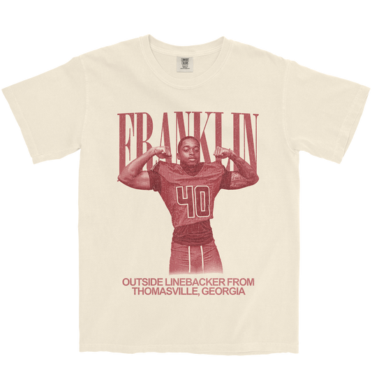 JAVERIUS FRANKLIN VINTAGE IVORY TEE
