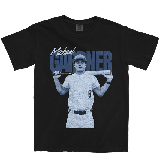 MICHAEL GARDNER RETRO BLACK TEE