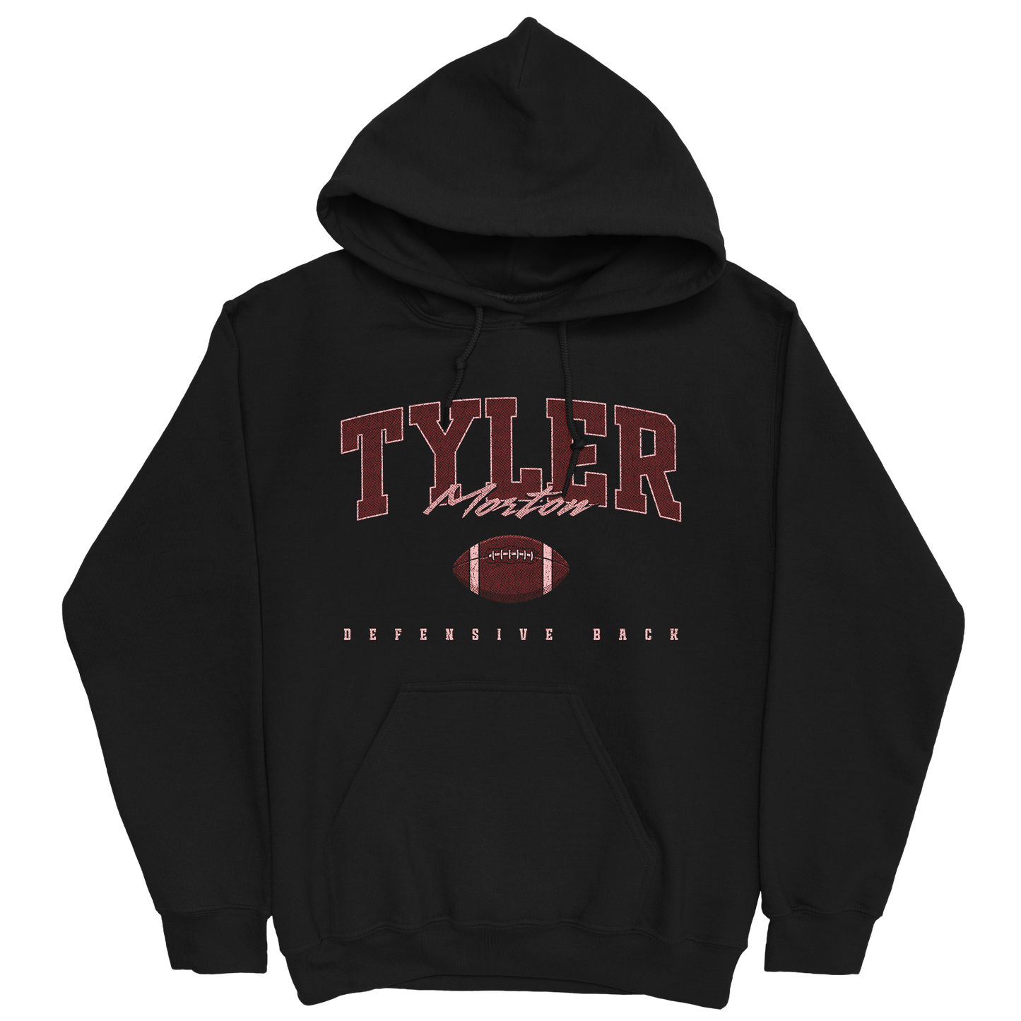 TYLER MORTON FOOTBALL BLACK HOODIE