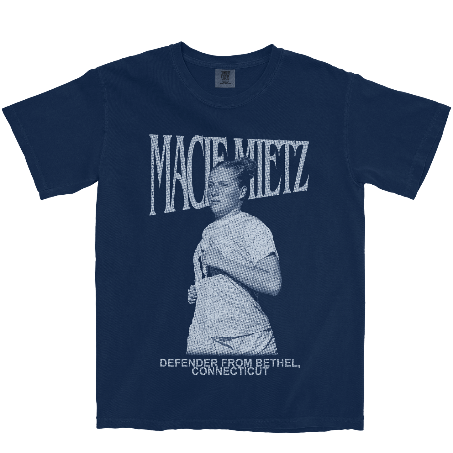MACIE MIETZ RETRO NAVY TEE