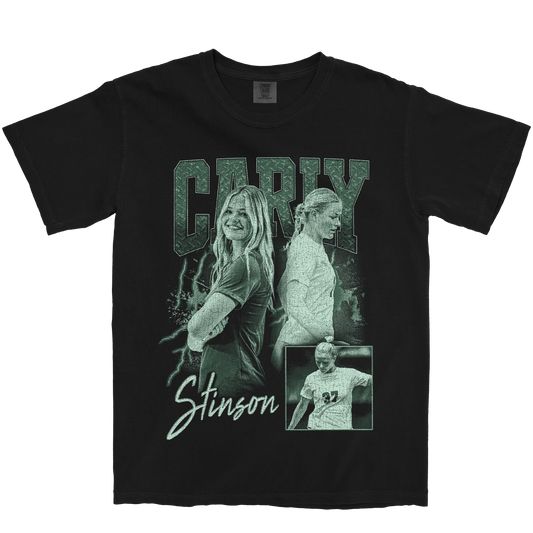 CARLY STINSON GRAPHIC BLACK TEE