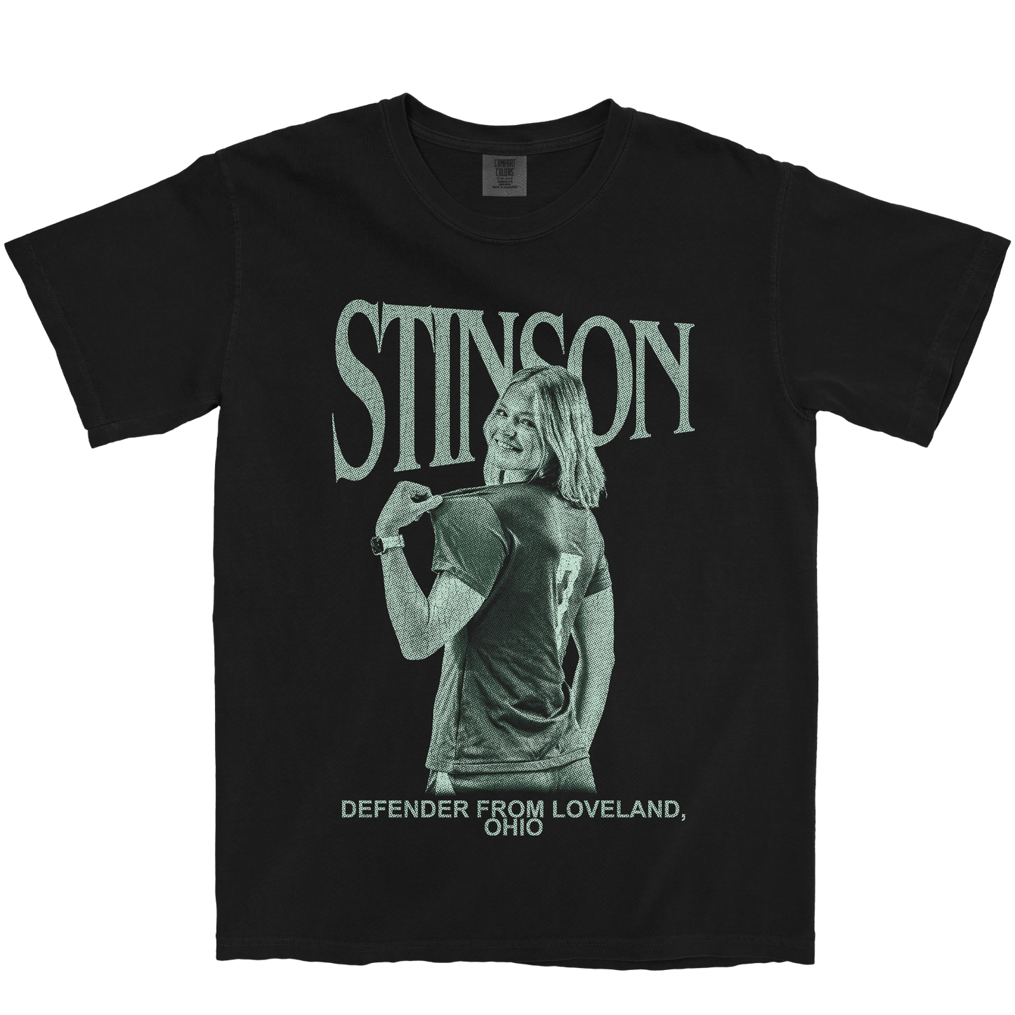 CARLY STINSON RETRO BLACK TEE