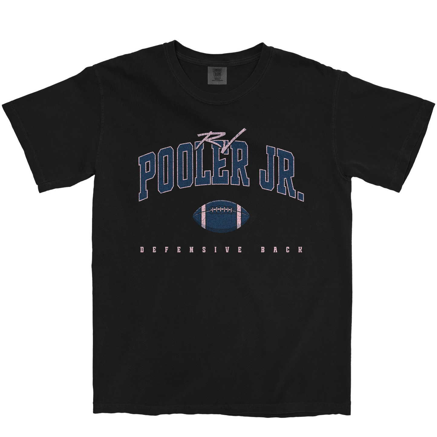 RJ POOLER JR. FOOTBALL BLACK TEE