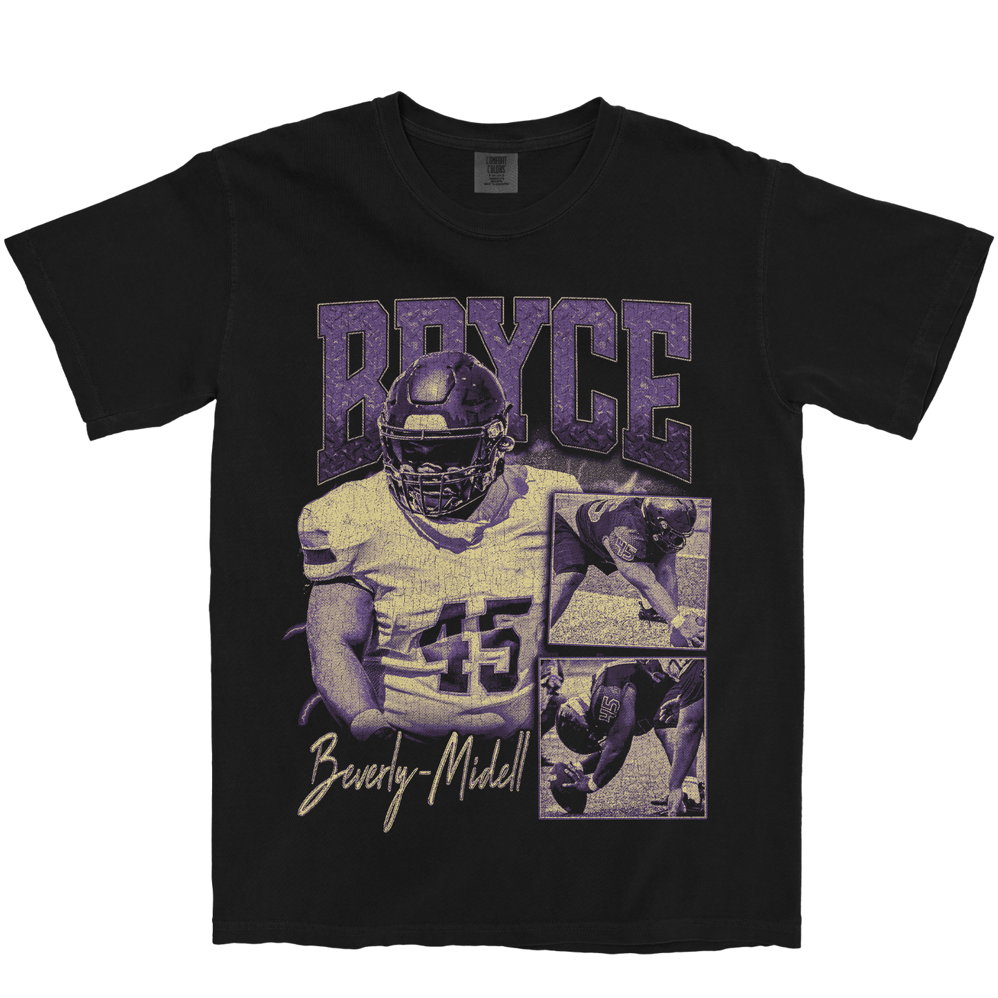 BRYCE BEVERLY-MIDELL GRAPHIC BLACK TEE