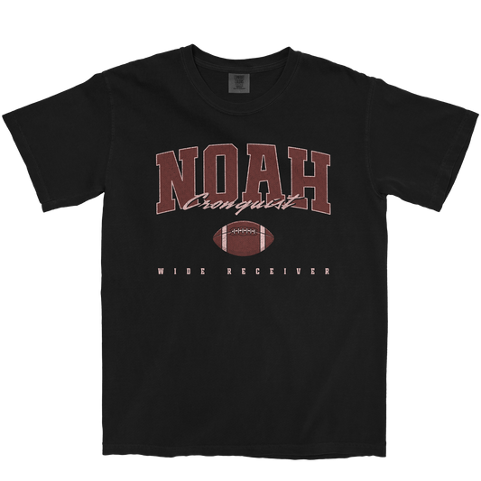 NOAH CRONQUIST FOOTBALL BLACK TEE
