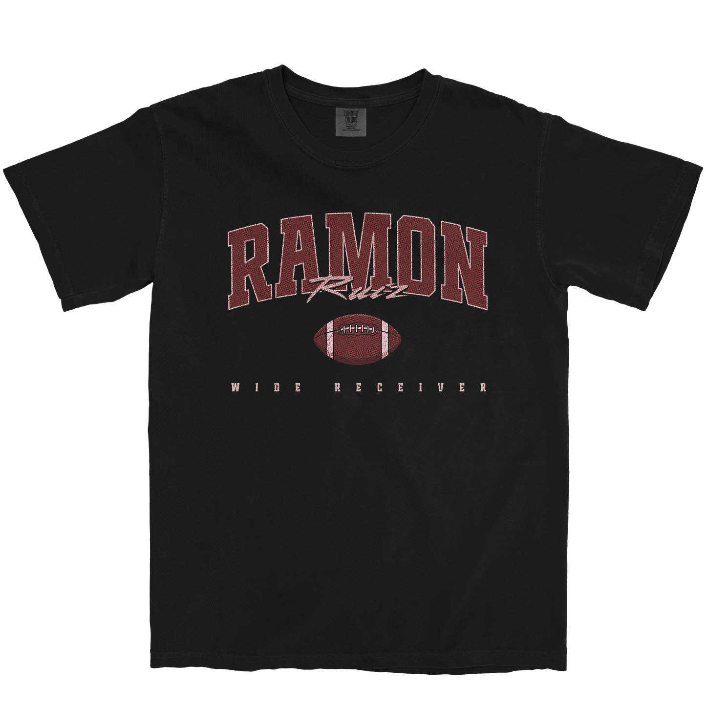 RAMON RUIZ FOOTBALL BLACK TEE