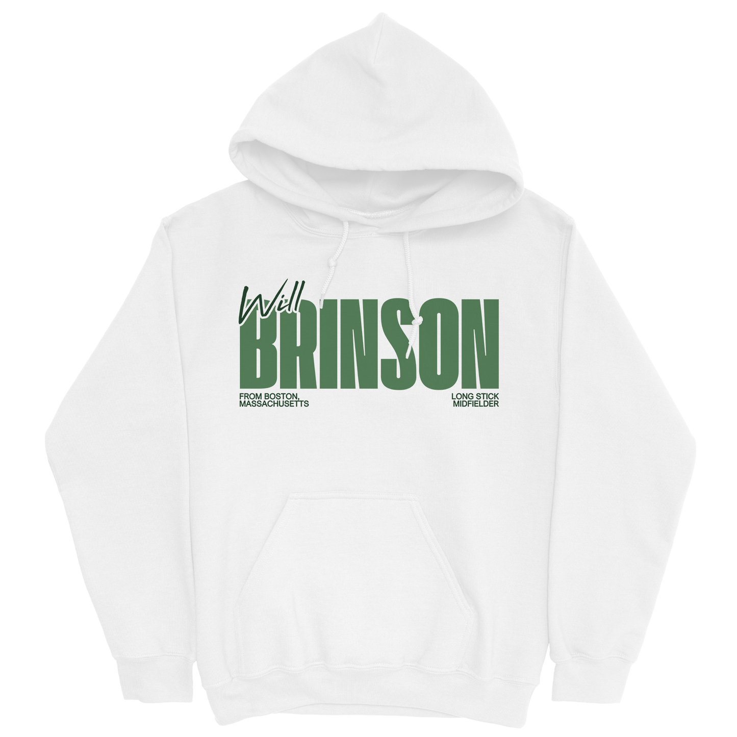 WILL BRINSON CLASSIC WHITE HOODIE