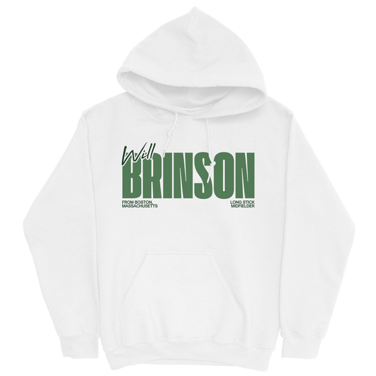 WILL BRINSON CLASSIC WHITE HOODIE
