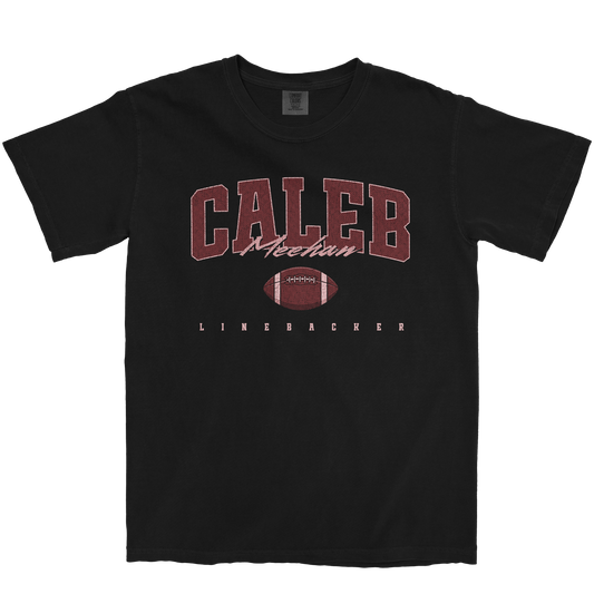 CALEB MEEHAN FOOTBALL BLACK TEE