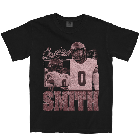 CHRISTIAN SMITH GRAPHIC BLACK TEE