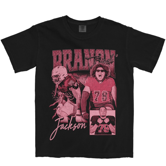 BRANON JACKSON GRAPHIC BLACK TEE